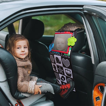 Teytoy Tummy Time Mirror Infant Toys Newborn Toys 0-3 Months Brain Developmental Baby Mirror Tummy Time Toys Black And White High Contrast Baby Toys 4 6 9 12 Month Boys Girls Crawling Sensory Toy