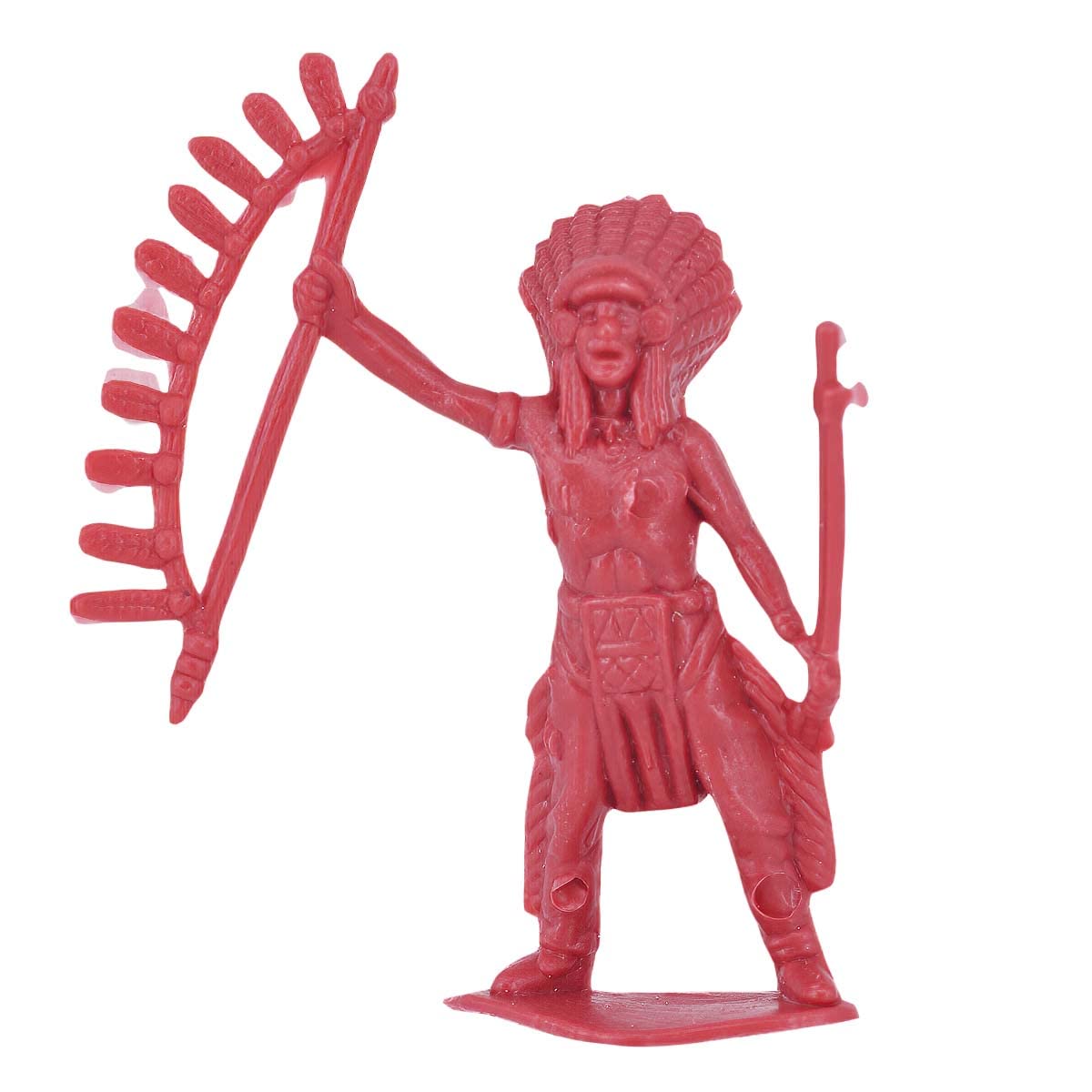 Lynkaye 60 Pcs Various Pose Cowboy Indian Toy Figunes For Kids Children Birthday,Native American Figures, Wild West Cowboy Miniature Kit 144 Ct 2Inch - 3Inch (Red)