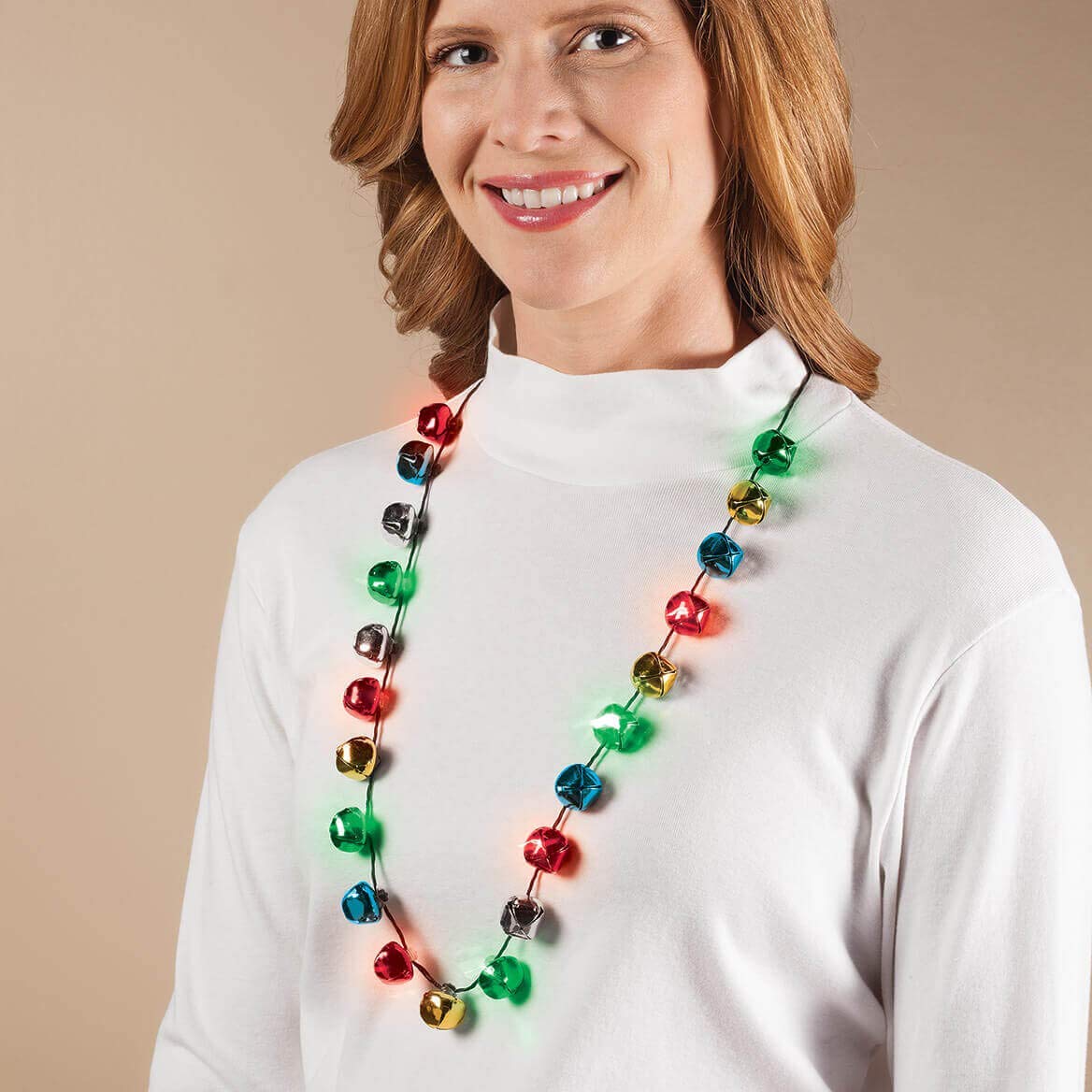 Necklace Lite Up Bells (Pack Of 24)
