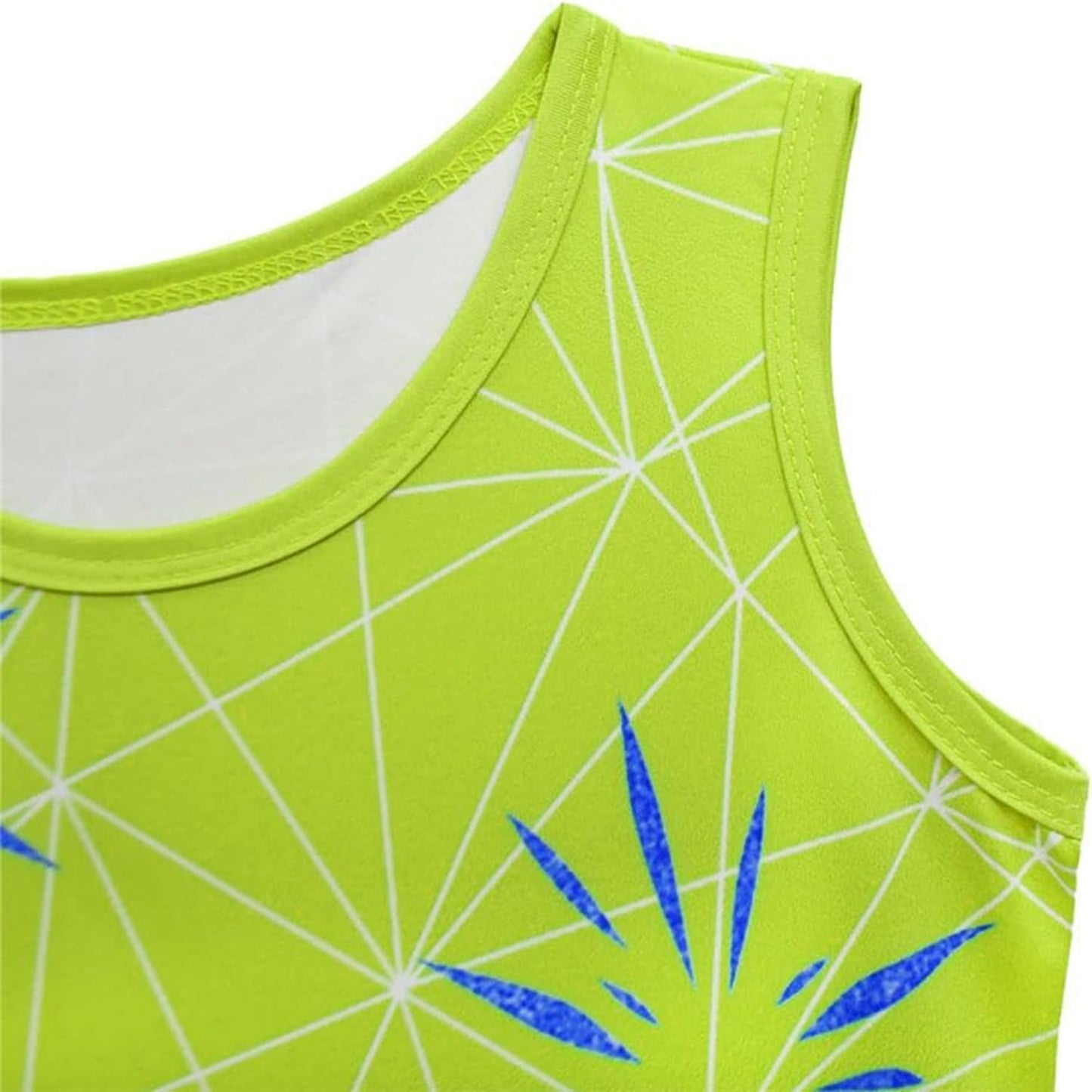 GFTYBCST Girls Disgust Costume Green Cosplay Cartoon Joy Costume Princess Dress up for Kid Halloween Birthday Christmas Party Gi