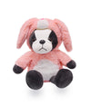 Yonlit Adorable Frenchie Stuffed Animal Dressed In A Pink Bunny Outfit, Super Cute And Soft Plush Bulldog Puppy Bunny For Easter