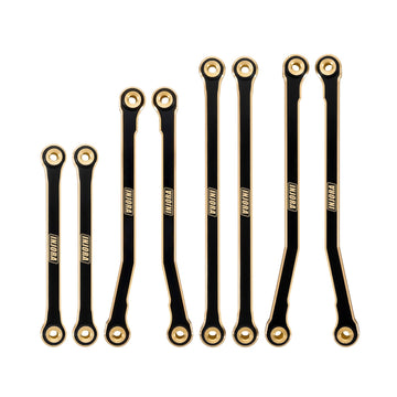 INJORA Black Coating Brass High Clearance Chassis Links for 1/18 RC Crawler Redcat Ascent-18 Upgrade