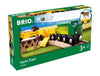 Brio World 33404 - Farm Train | 5-Piece Wooden Toy Train Set For Kids | Ideal For Ages 3 & Up | Certified Sustainable Materials