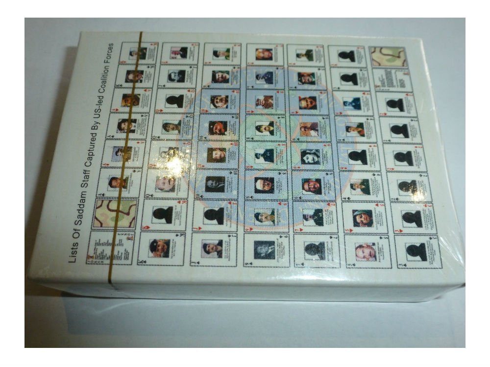 Iraqi Most Wanted Playing Cards Iraq War-Saddam Sealed New