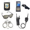 Qpcos Police Costume For Kids, Cop Costume Outfit Set For Halloween Role-Playing, Carnival Cosplay, Themed Parties (Police, Medi