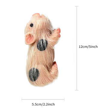 OtardDolls 5 Inch Lifelike Reborn Pig Dolls, Full Silicone Soft Reborn Pig Dolls Mini Realistic Pig Toy Newborn Cute Newborn Bab