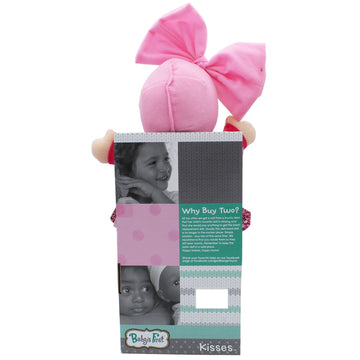 Baby'S First Soft & Cuddly Baby Kisses Doll - Dressed In Print Top And Leggings - Press Her Tummy For A Sweet Kisses Sounds And Says I Love You