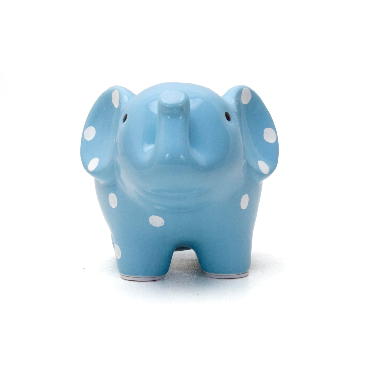 Child To Cherish Ceramic Polka Dot Elephant Piggy Bank For Boys, Blue