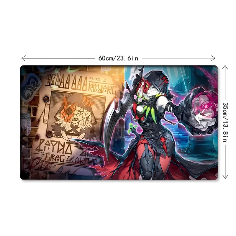 New Mlikemat Playmat Diabellestarr The Dark Witch Tcg Ccg Ocg Trading Card Game Mat With Zones + Free Bag (Zd014-064-K)