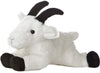 Aurora Adorable Mini Flopsie Rocky Mountain Goat Stuffed Animal - Playful Ease - Timeless Companions - White 8 Inches