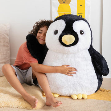 Vermont Teddy Bear 28 Giant Penguin Stuffed Animal - Fluffy Black & White Plush Toy for Kids & Adults - Collectible Cuddle Collection
