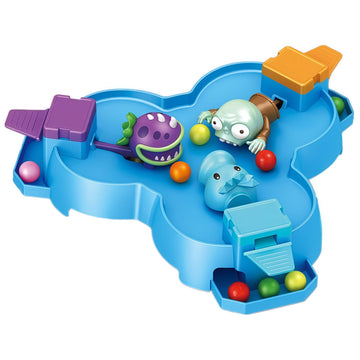 Jhesao Plants And Zombies Toys Action Figures 3-Player Pacman Interactive Press & Play Game Board Pvz Toys Set 1 2 Series Great