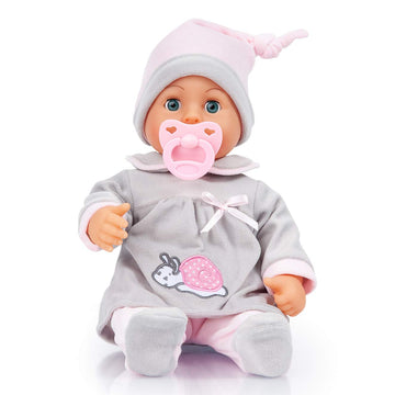 Bayer Design First Words 15'' Baby Doll In Grey