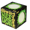 Schylling Needoh Glow In The Dark The Groovy Glowing Glob - Squishy, Squeezy, Stretchy Stress Balls - Set Of 2