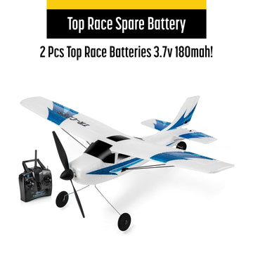Top Race RC Airplane Spare Battery Pack - Compatible with TR-C285/TR-C285G, Set of 2 for Extended Flight Time and Reliable Backup Power