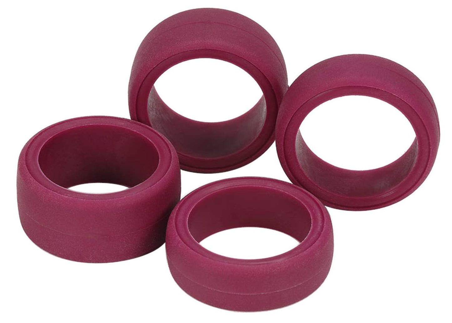 Tamiya 95542 Mini 4WD Low Friction Large Dia. Slick Tires (Maroon/ 4 pcs.)
