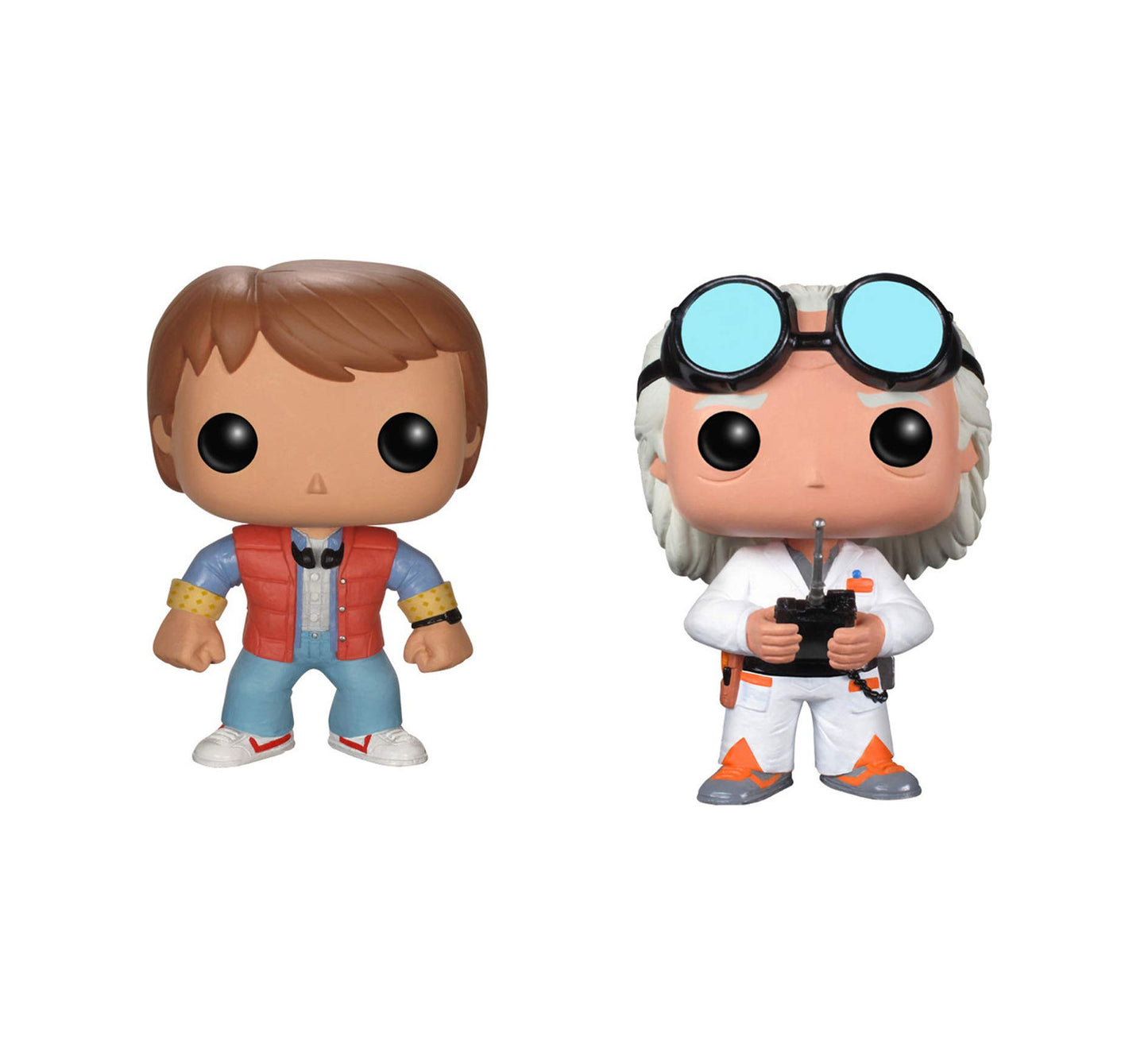 Funko Back To The Future Pop! Movie Doc Emmet Brown & Marty Mcfly Vinyl Collectors Set
