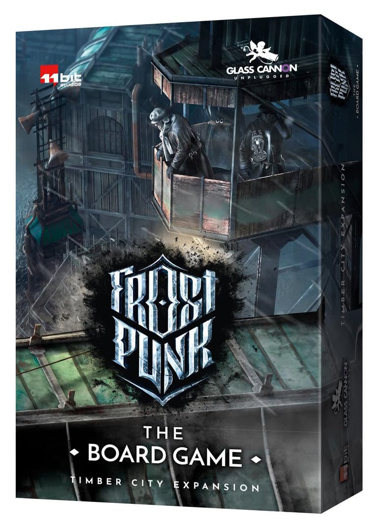 Rebel Studio Frostpunk The Board Game Timber City Expansion - Deluxe Wooden Building Meeples Set, Aesthetic Game Upgrade, 16+, 1