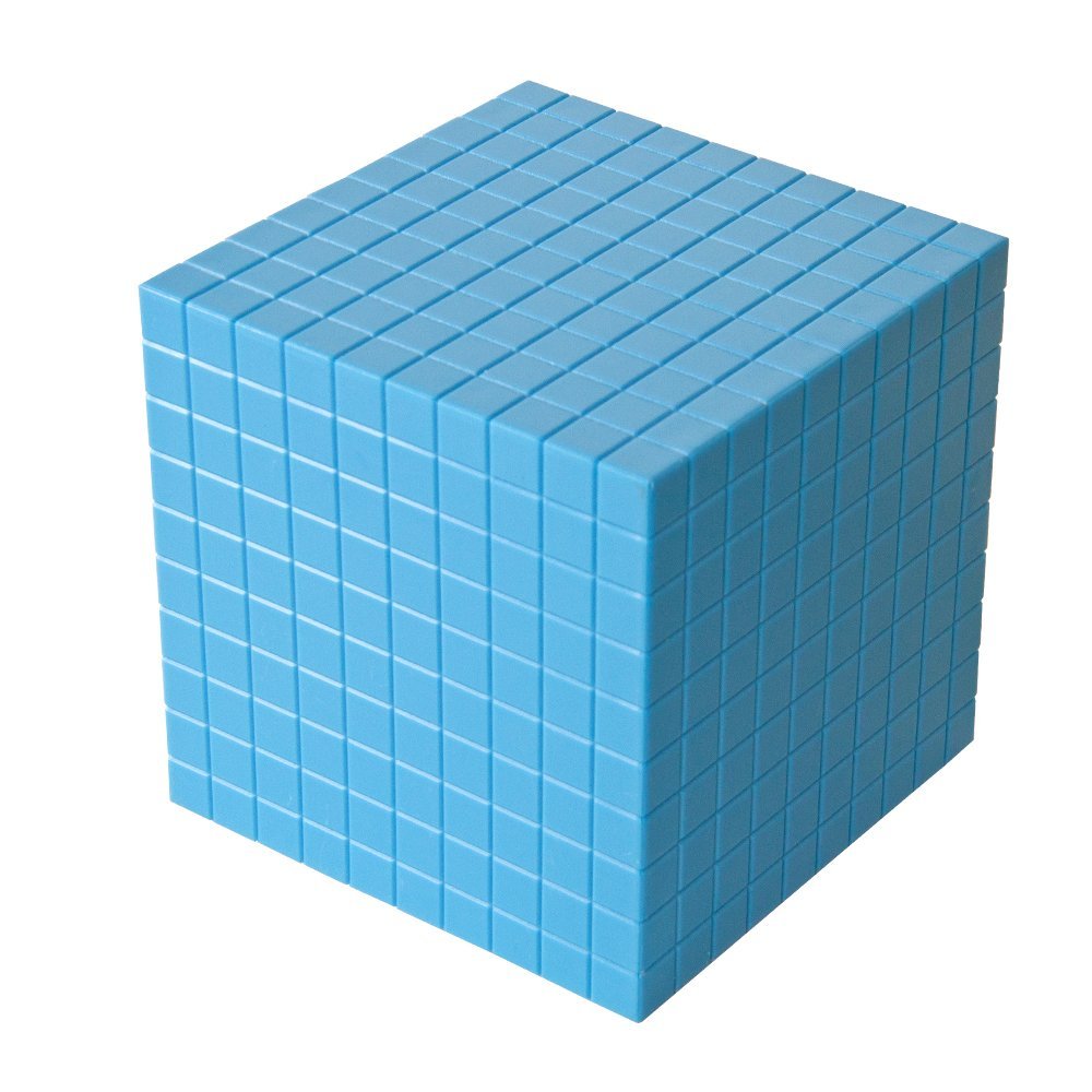Hand2Mind 1610 Blocks, Blue Plastic Base Ten Blocks, Place Value Manipulatives, Base 10 Blocks, Counting Manipulatives, Math Manipulatives First Grade, Math Blocks, Place Value Blocks, Base 10 Math