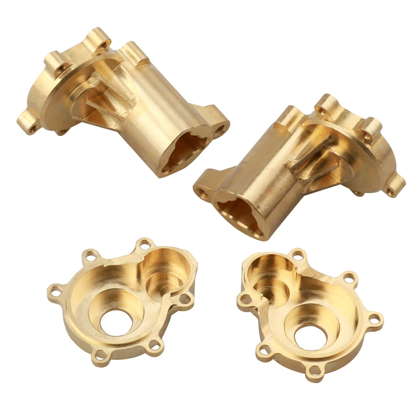 Hobbypark Brass Rear Portal Housing Steering Blocks (Inner & Outer) Heavy Duty Weights for Redcat Gen8 Upgrades Scout II Axe V2
