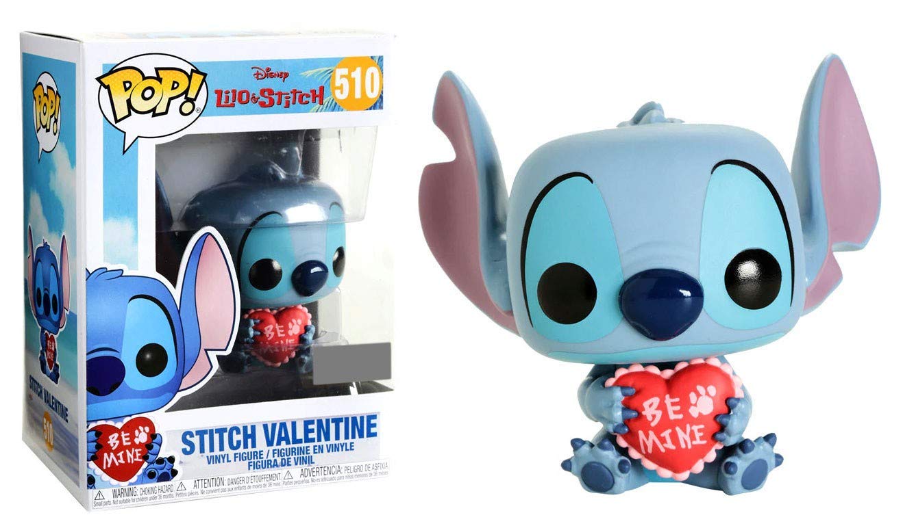 Funko Pop Stitch Valentine Collectible Figure, Multicolor, Resin Material