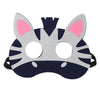 Jtnohx Felt Animal Masks, 10 Pcs Halloween Mask, Animal Costume For Birthday Party Supplies (Zebra Mask)