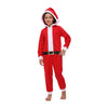 Wizland Kids Santa Onesie One Piece Santa Costume Unisex Christmas Costume Girls Boys Halloween Onesie 4-6