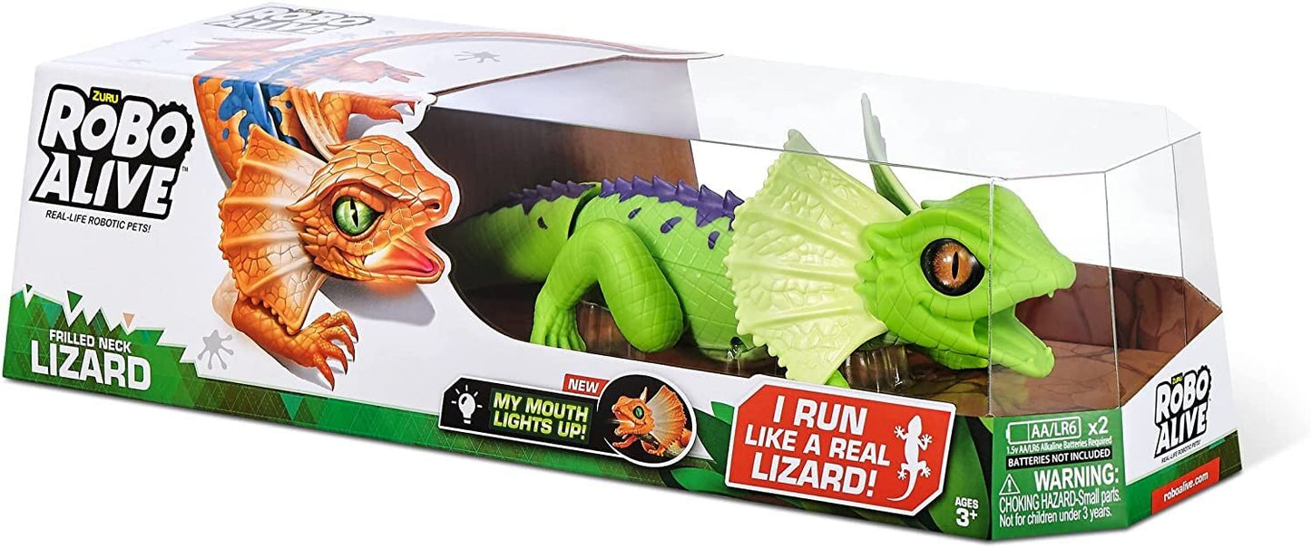 Robo Alive Lurking Lizard Series 3 Green By Zuru Battery-Powered Robotic Light Up Interactive Electronic Reptile Toy That Moves