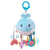 Jollybaby Plush Stuffed Activity Pull String Hanging Toys For Stroller Car Seat Crib Or Gym, Montessori Sensory Carseat Toy For Baby 0-3-6-12-18 Months, Whale Toy For Infant Baby Boy Girl Gifts