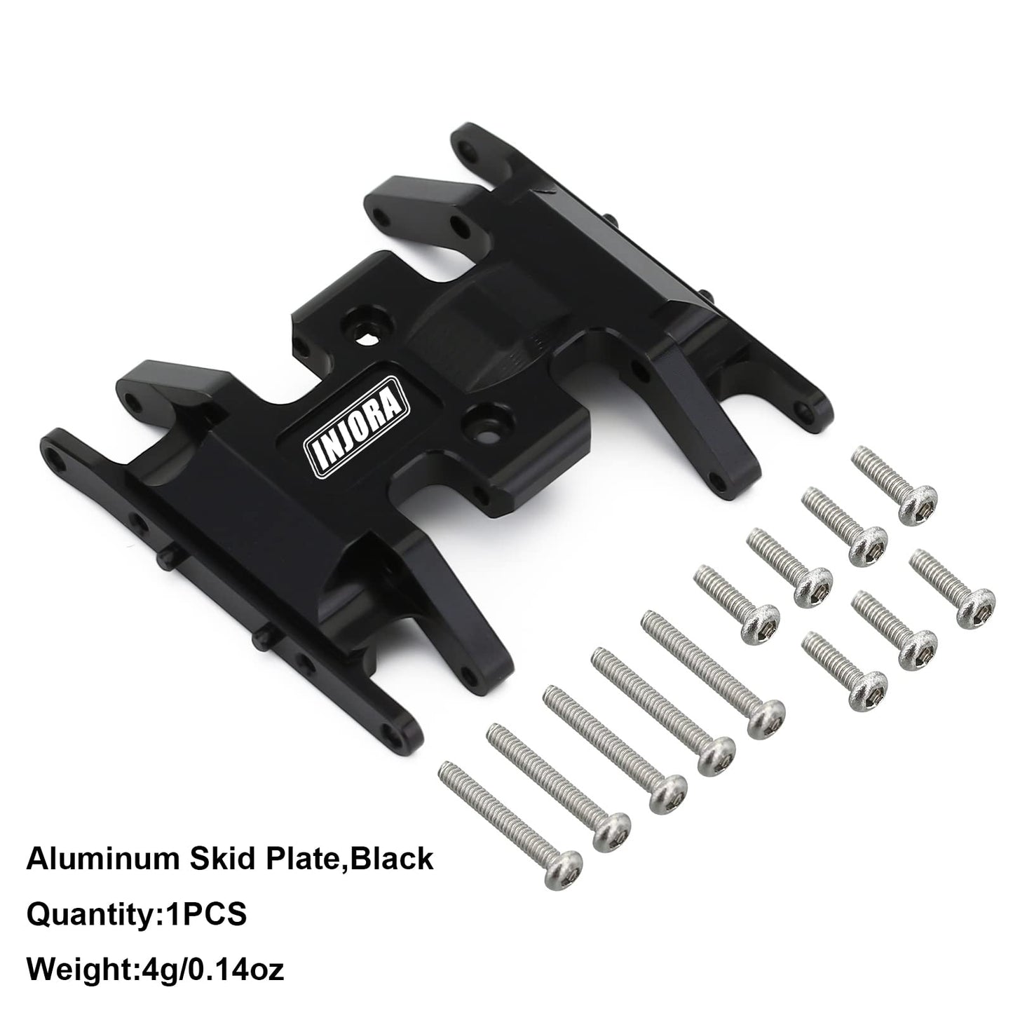 INJORA RC Skid Plate for Axial SCX24 Bronco Gladiator Deadbolt C10 Upgrades Parts 1/24 RC Crawler(Black