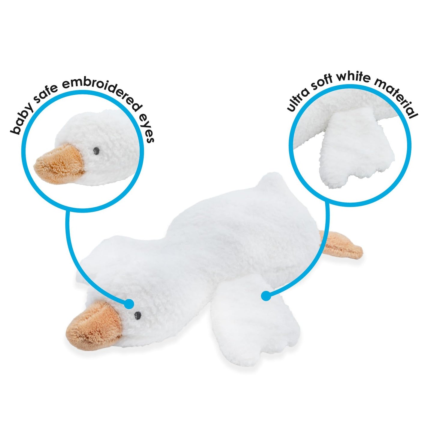 KIDS PREFERRED Carter's Soft Duck Cuddle Plush Stuffed Animal - Ideal for All Ages, Perfect for Cuddling and Comfort