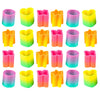 The Dreidel Company Rainbow Coil Spring Assortment, Heart, Star, Butterfly, Circle Shaped Coils, Party Favor For Kids, 1.4' (35Mm) (24-Pack)