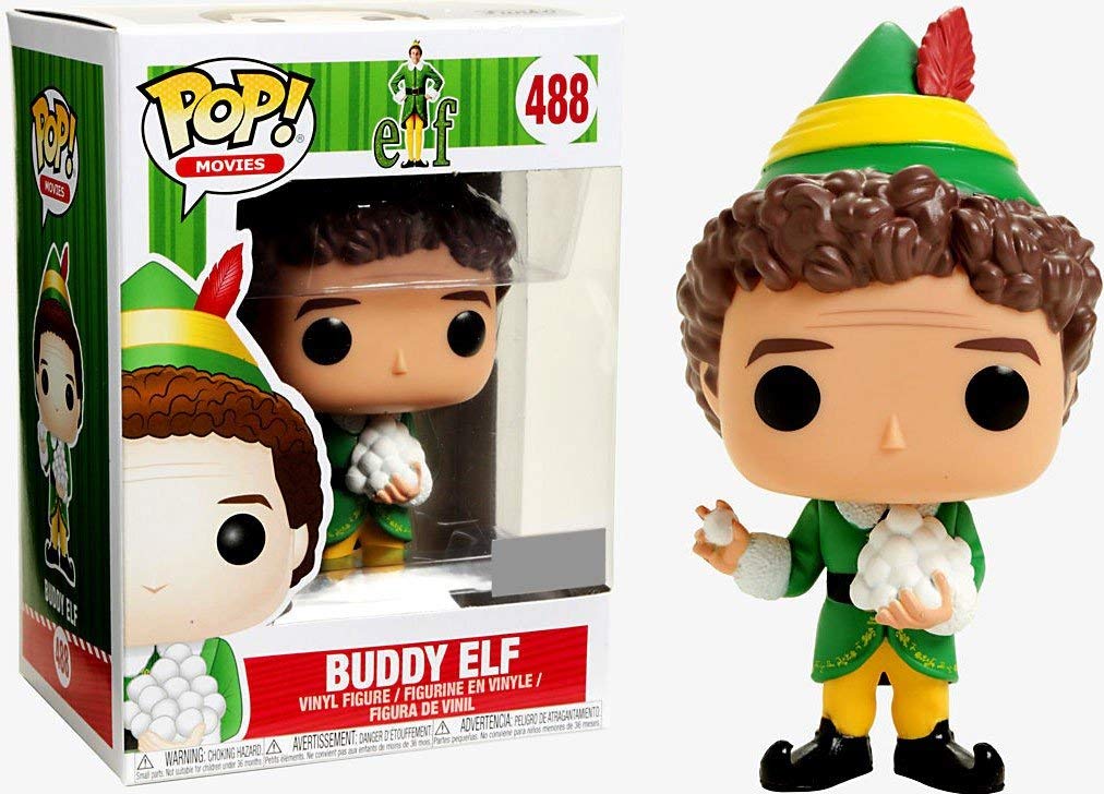 Funko POP! Movies Elf Buddy Elf Vinyl Figure #488 - Small, Green with Snowballs
