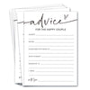 Wedding Shower Games Cards, Advice For The Happy Couple, Bridal Shower Games 25 Guests, Engagement Party Wedding Games For Guest