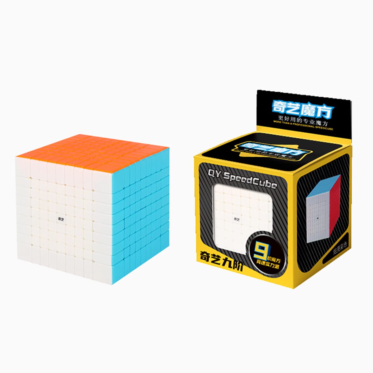 Hellocube Qy 9X9 Stickerless Bright Magic Cube 9X9X9 Speed Cube Puzzle Game Toys