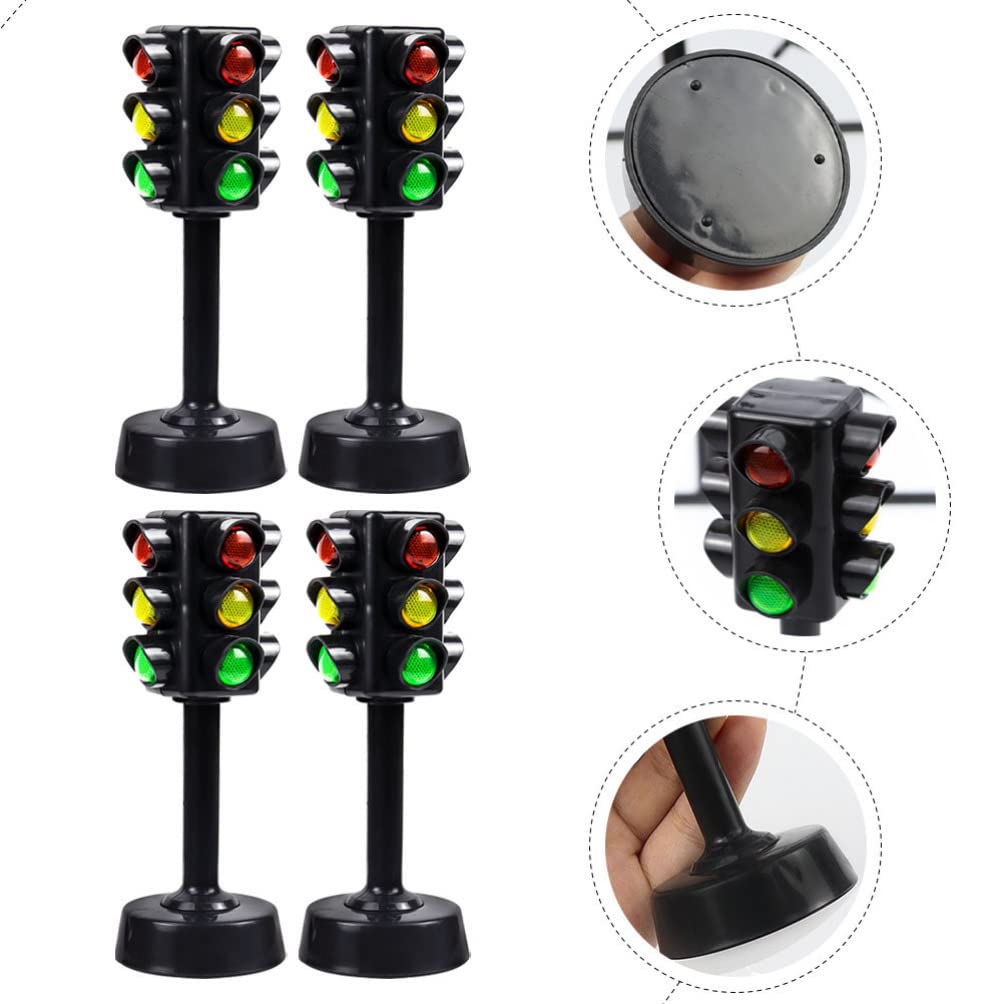 Gadpiparty Miniature Toys 12pcs Toy Traffic Lights for Kids Traffic Signals Light Model Lamp Toys Early Education Playthings Sim