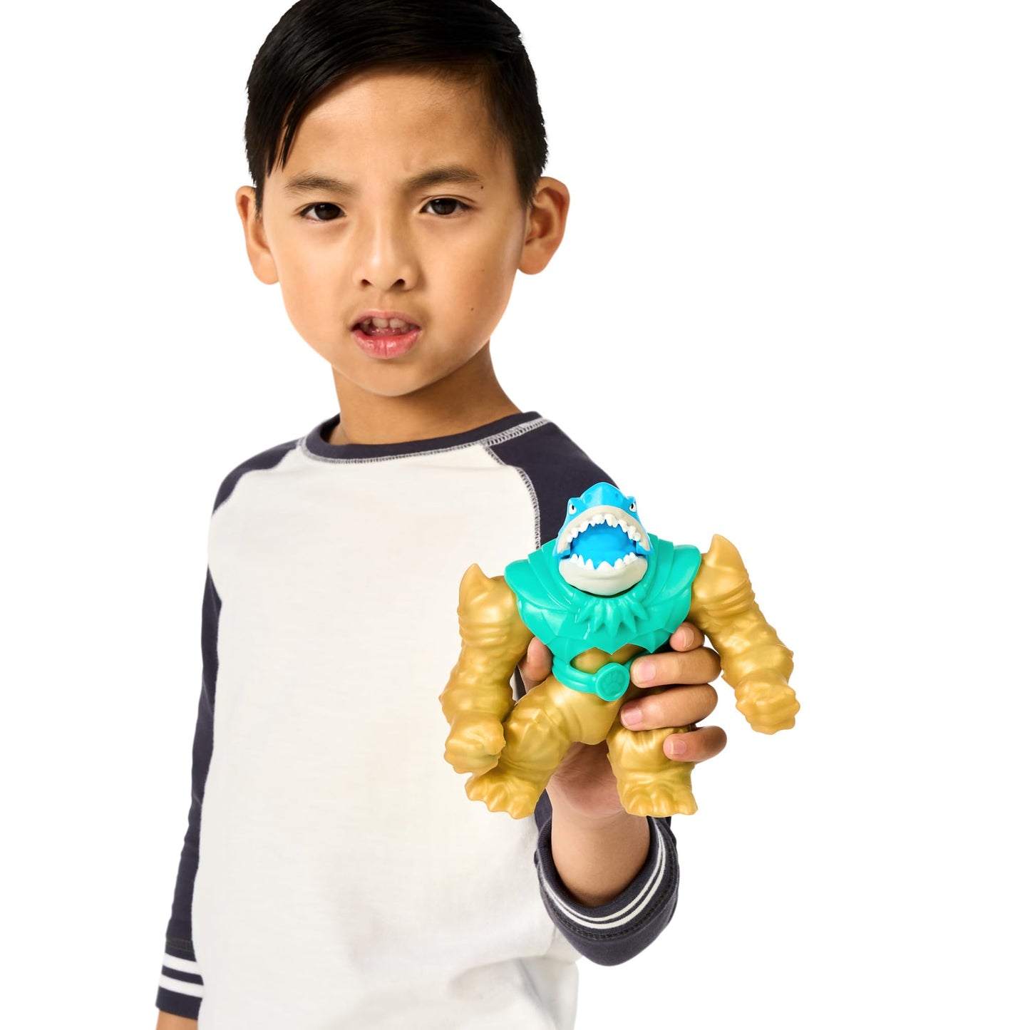 Heroes of Goo Jit Zu Deep Goo Sea Versus Pack - 2 Figures: Tidal Smash Thrash & Hammerhook, 4.94" Multicolor, Model 42628