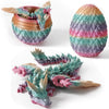 Dragon Egg 3D Printed Dragon Egg Articulated Dragon Crystal Dragon With Dragon Egg Fidget Dragon Egg Toy Executive Desk Toys Adu