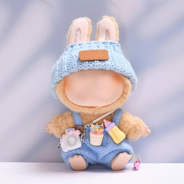 Generic Pink Outfit for Labubu Doll 17cm – High-End Fashion Accessories for 17cm Dolls