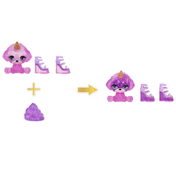 Rainbow High Violet, Purple With Slime Kit & Pet, 11' Shimmer Posable Fashion Doll With Diy Sparkle Slime, Magical Yeti Pet, Fun Play Accessories, Great Toy Gift For Girls Kids Ages 4-12 Years