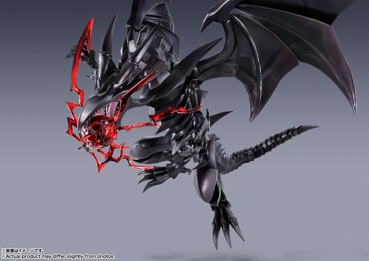 Tamashii Nations - Yu-Gi-Oh! Duel Monsters - Red-Eyes-Black Dragon, Bandai Spirits S.H.Monsterarts Action Figure