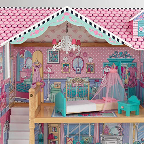 Kidkraft Annabelle Wooden Dollhouse With Elevator, Balcony And 17 Accessories, Gift For Ages 3+