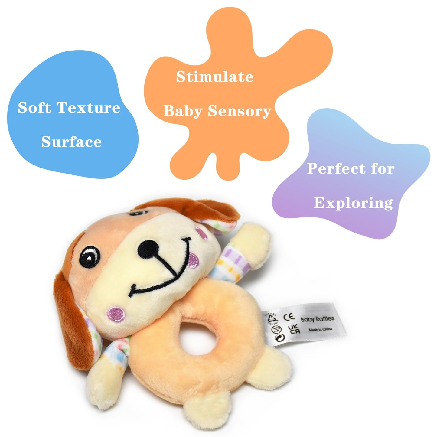 Blppldyci Baby Toys Infant Sensory Games Car Seats Stroller Crib Activities Montessori Learning Education Travel Essential Birth