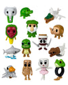 14 Pcs Italian Brainrot Toys, Tralalero Tralala, Tung Tung Tung Sahur, Shan Hai Jing Figurine Set, Unique 3D Printed Desk Decor