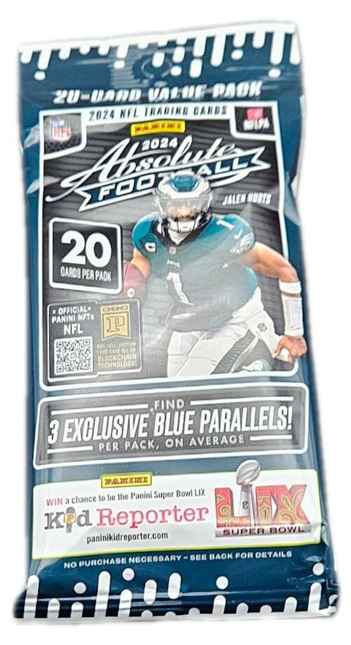 2024 Panini Absolute Football NFL 20 Card Jumbo Value Trading Card Pack