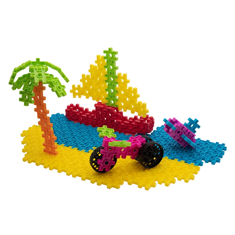 Incredibly Interconnectable Toys Kadu Da Seaside Splash 226 Piece Set - Stem/Steam Building + Construction Toy, For Open + Imagi