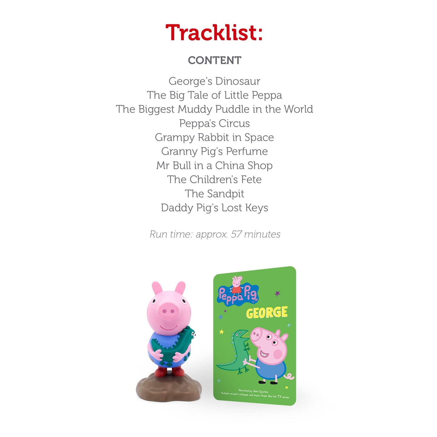 Tonies George Audio Toy Figurine From Peppa Pig