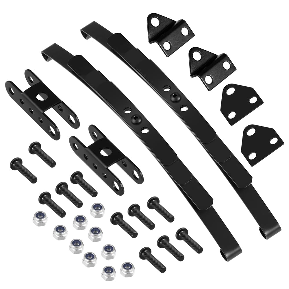 MOHERO Steel Leaf Springs Set HighLift Chassis Leaf Spring Suspension Set for 1/10 RC D90 Crawler Car Upgrade Parts