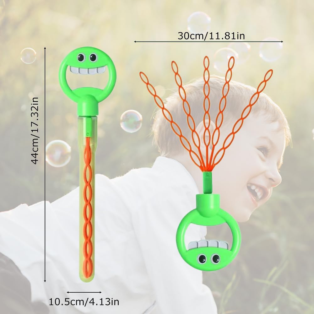 Bubble Claw Wand, 2025 Upgraded Magical 5-Claw Bubble Stick With 32-Hole, Bubble Machine Bubble Claw Wands For Kids Birthday Eas