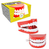 The Dreidel Company Wind Up Teeth Chomping & Chattering Teeth Toys For Kids Birthday Party Favors, Novelty And Gag Gifts, 2.5''